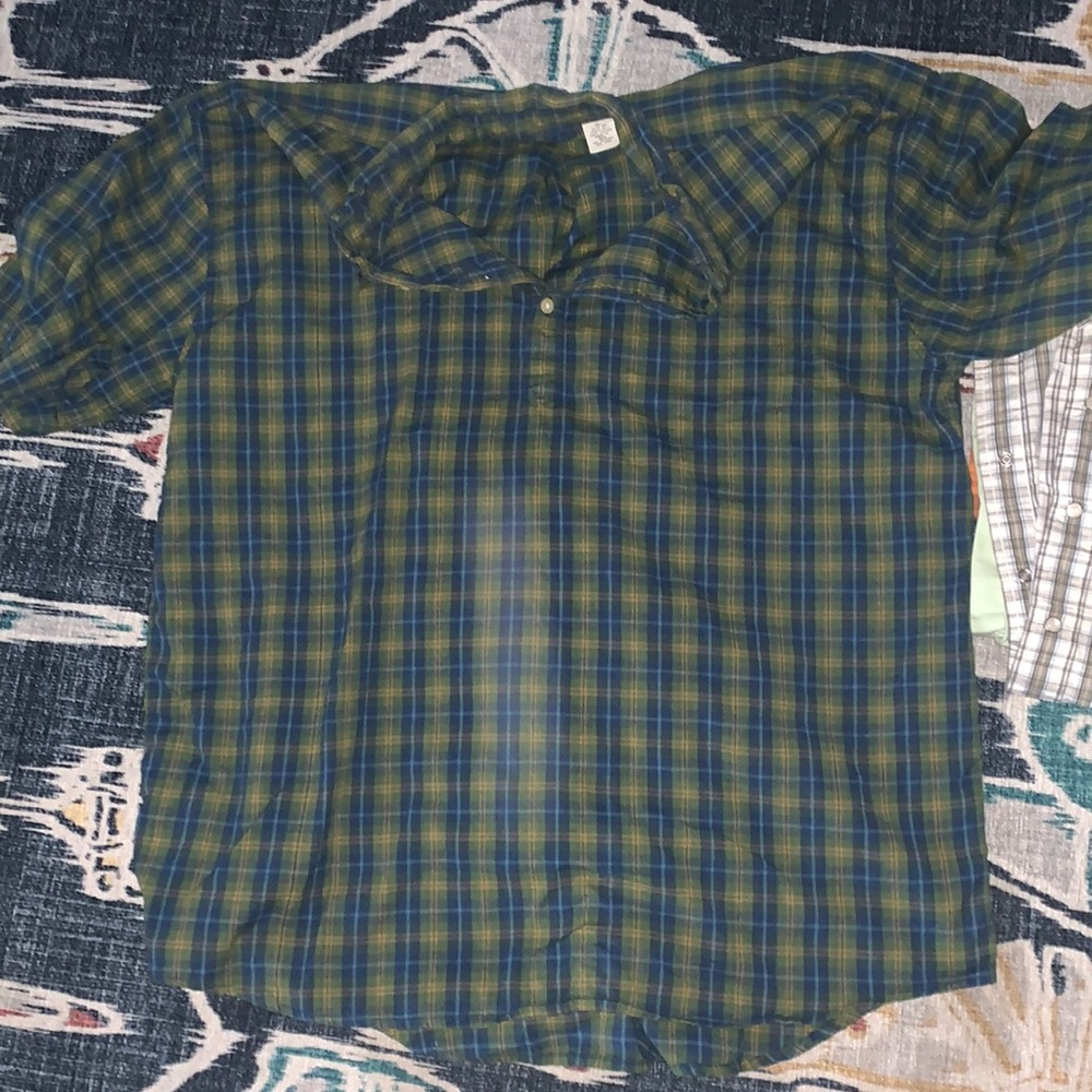 Gap vintage popover short sleeve woven shirt